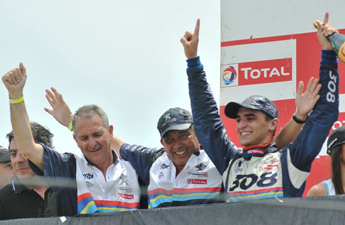 Facundo Chapur se consagró a bordo de su 308 con el Team Peugeot Total