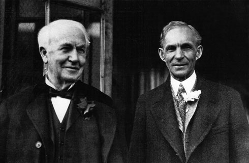 Thomas Edison y Henry Ford