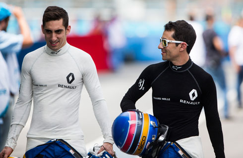 S&eacute;bastien Buemi y Nico Prost