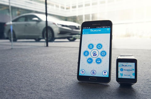 Hyundai Blue Link smartwatch Hyundai Blue Link smartwatch