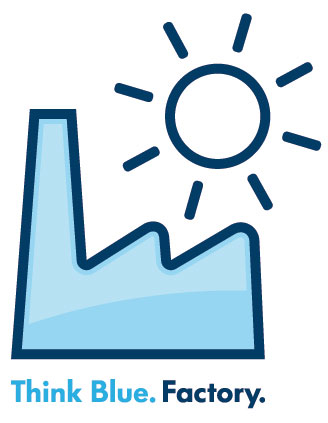 “Think Blue. Factory.”