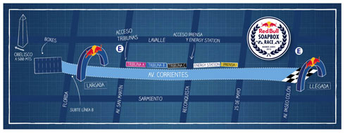 Mapa Red Bull Soapbox