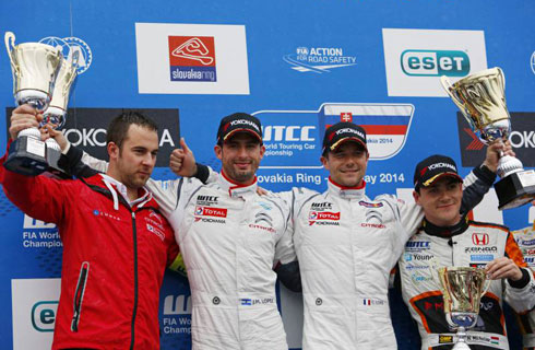 Podio WTCC Eslovaquia Podio WTCC Eslovaquia