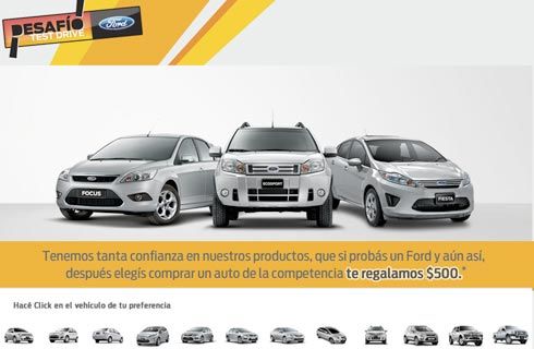 Ford lanzó el Desafio Test Drive Ford