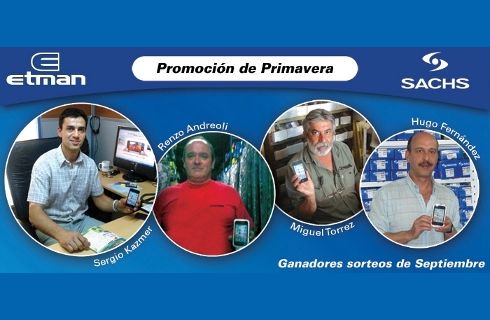 Etman y Sachs presentan los primeros ganadores