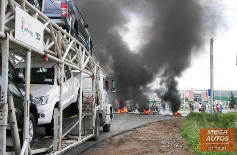 Cortes en accesos al puerto de Zárate