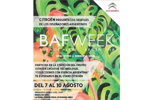 Citroën, sponsor oficial del BAFWEEK 2012