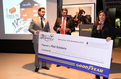 Goodyear ayudó con sus ¨Heroes¨ a Red Solidaria