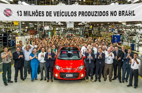 Fiat celebra los 13 millones de vehículos producidos en Brasil