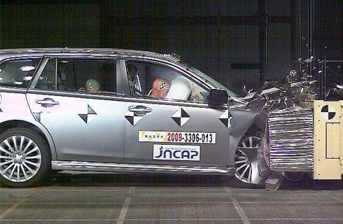 Subaru Legacy con máxima calificación en seguridad