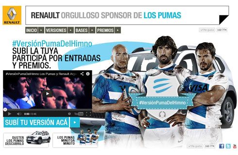 Renault premia la garra y pasión de los fanáticos de Los Pumas