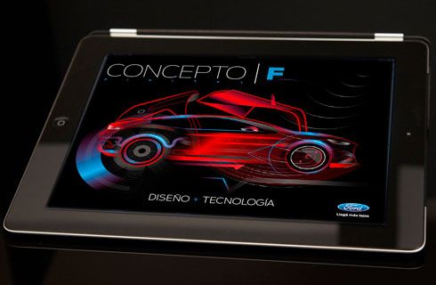 Ford presentó Concepto F, una revista para tabletas