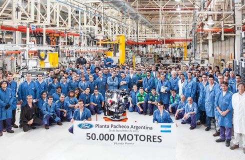 Ford produjo el motor número 50.000 en Pacheco