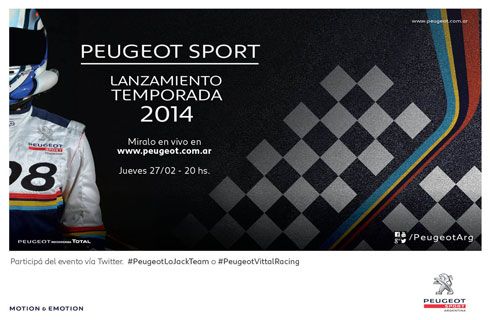 El lanzamiento de la temporada 2014 de Peugeot Sport, en vivo