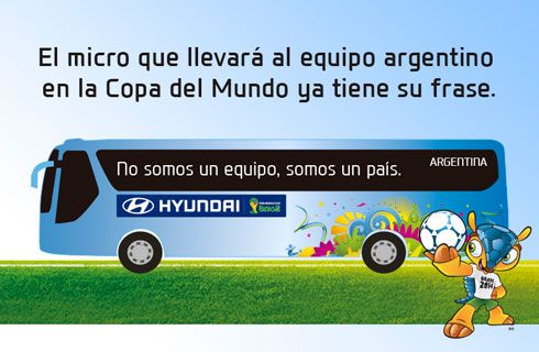 “No somos un equipo, somos un país”, la frase del micro argentino