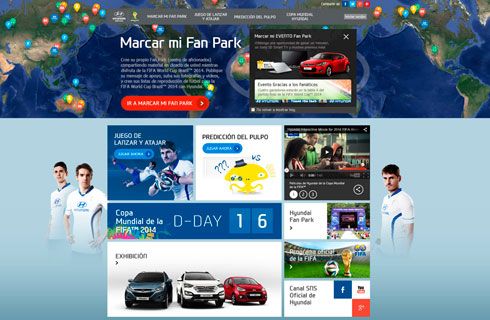 Hyundai y un micrositio para vivir un Mundial más social