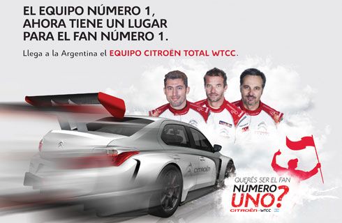 Citroën y Total te llevan al WTCC en Termas a alentar a Pechito