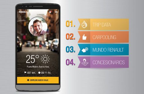 Renault lanzó una aplicación para teléfonos celulares