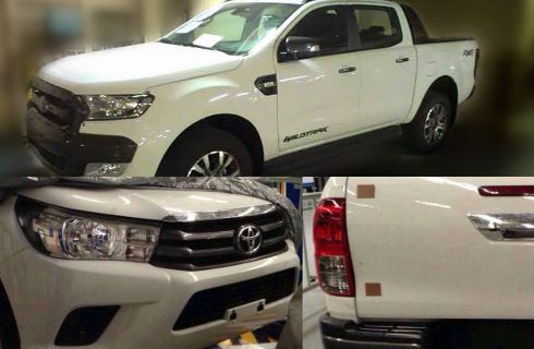 Las nuevas Ranger y Hilux ya se dejan ver