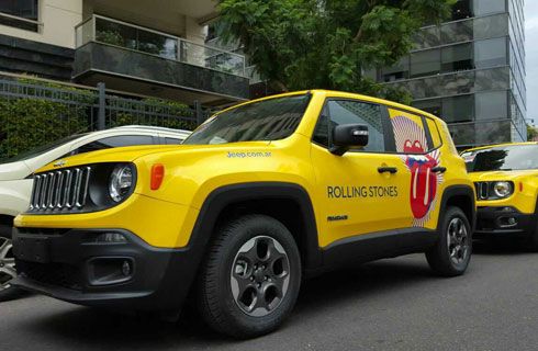El Jeep Renegade acompaña a los Rolling Stones en Buenos Aires