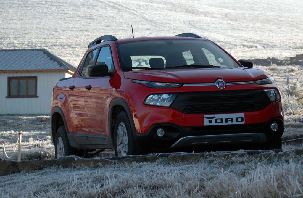Fiat Toro prueba en el sur