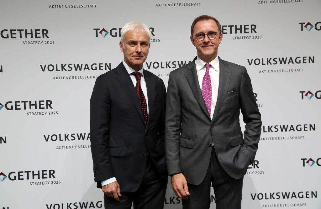 Matthias Muller y T Sedran VW AG Together Estrategia 2025