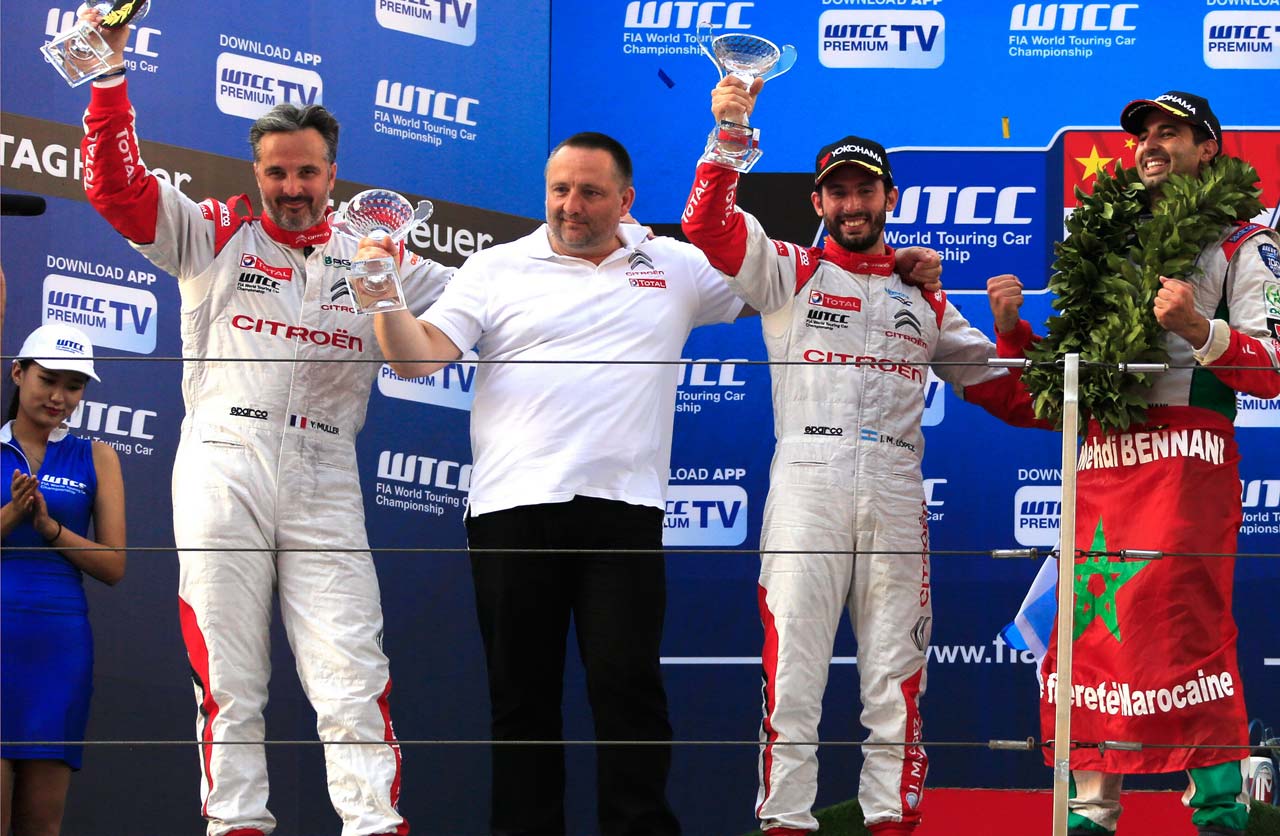 Citroën festeja su título de constructores del WTCC