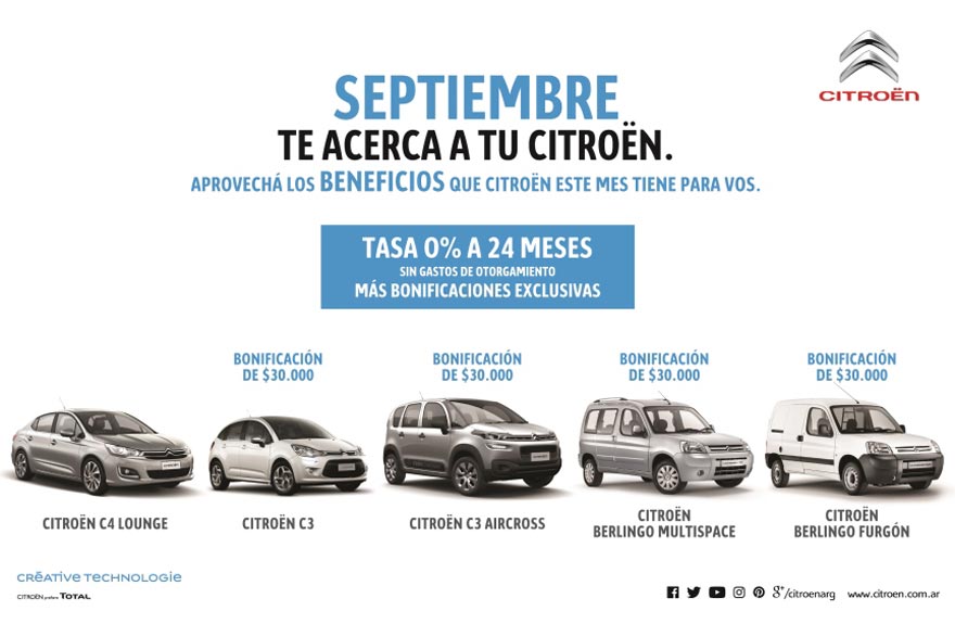 Citroën con más beneficios para llegar al 0km