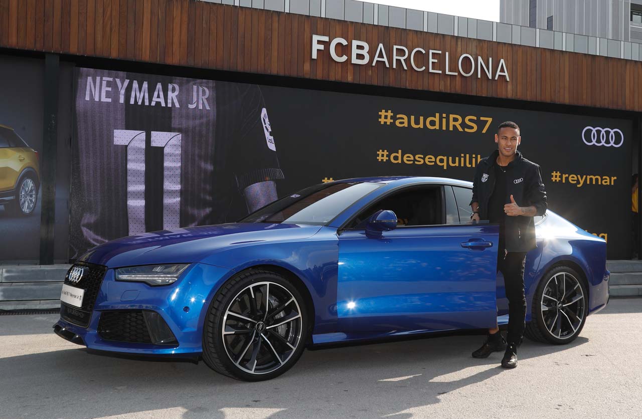 Los nuevos Audi de los jugadores del FC Barcelona