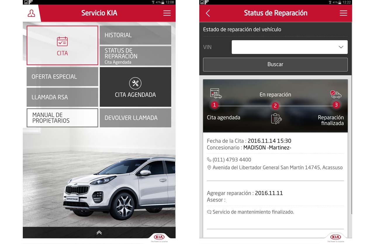 Kia Argentina con nueva App y servicio rápido