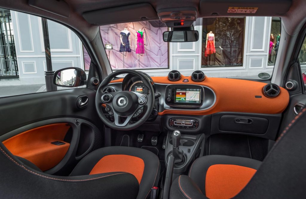Interior smart fortwo