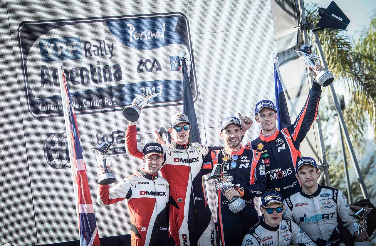 Rally Argentina 2017. Victoria de Neuville (Hyundai)