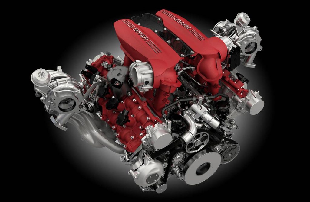 Motor Ferrari V8