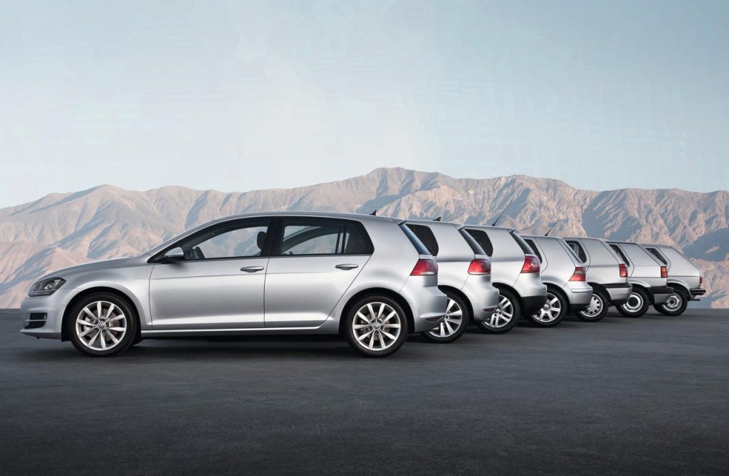 VW Golf generaciones