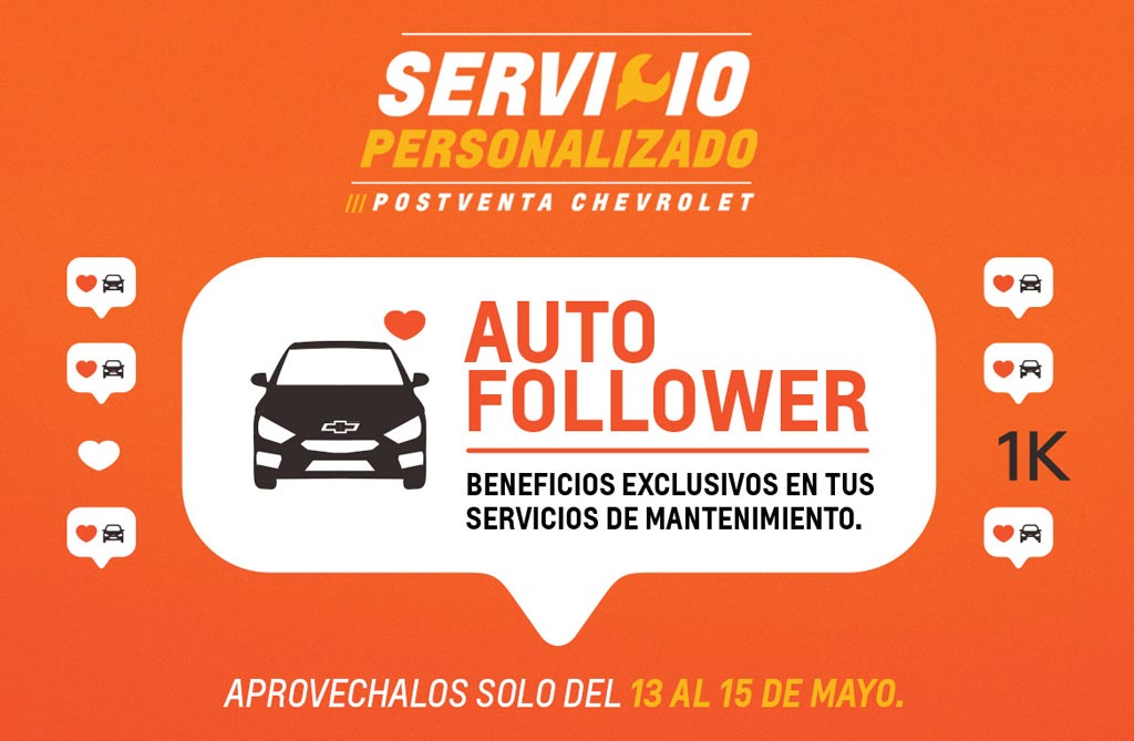 Hot Sale: Chevrolet ofrece descuentos de hasta 40% Off en Postventa