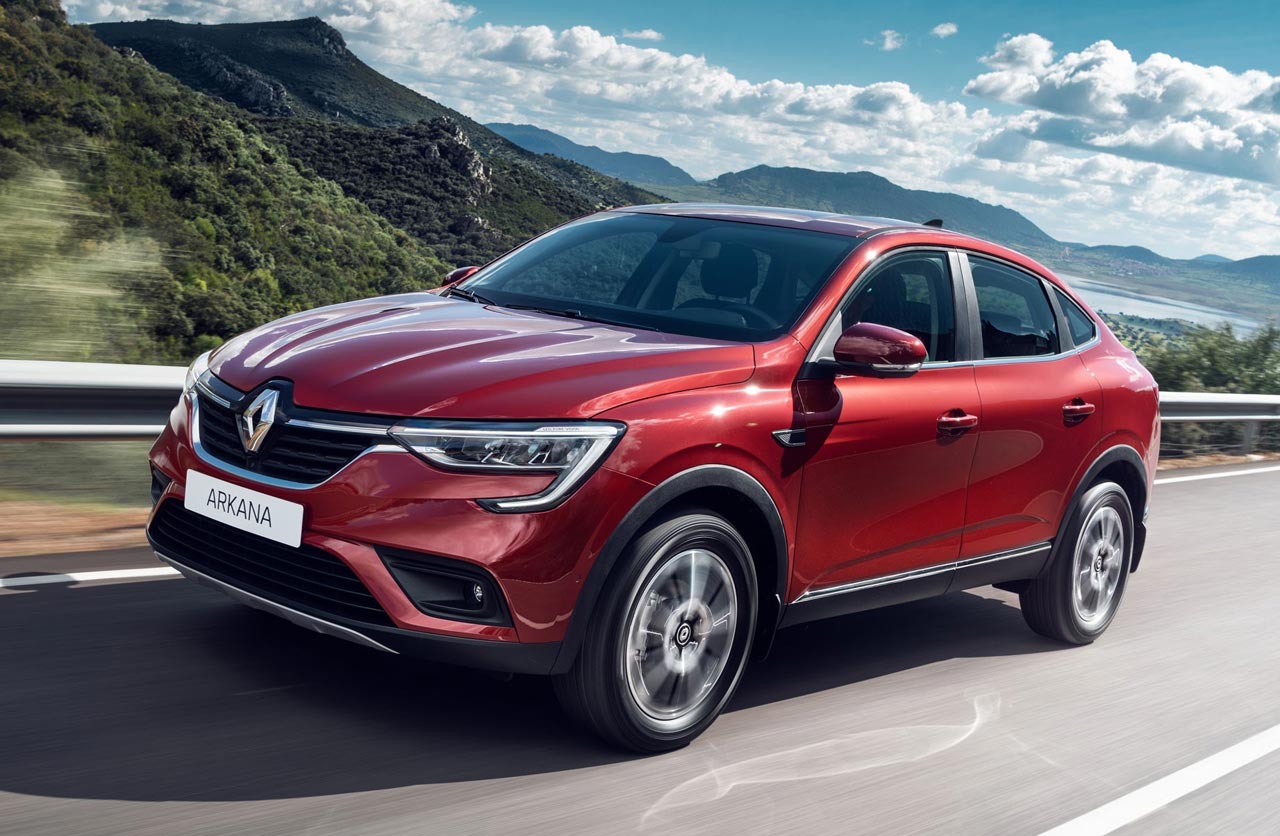 M MOTOS Tappetino Autista Velours Premium Per Renault Arkana 2019-2022 – Rosso-Blu, Antiscivolo
