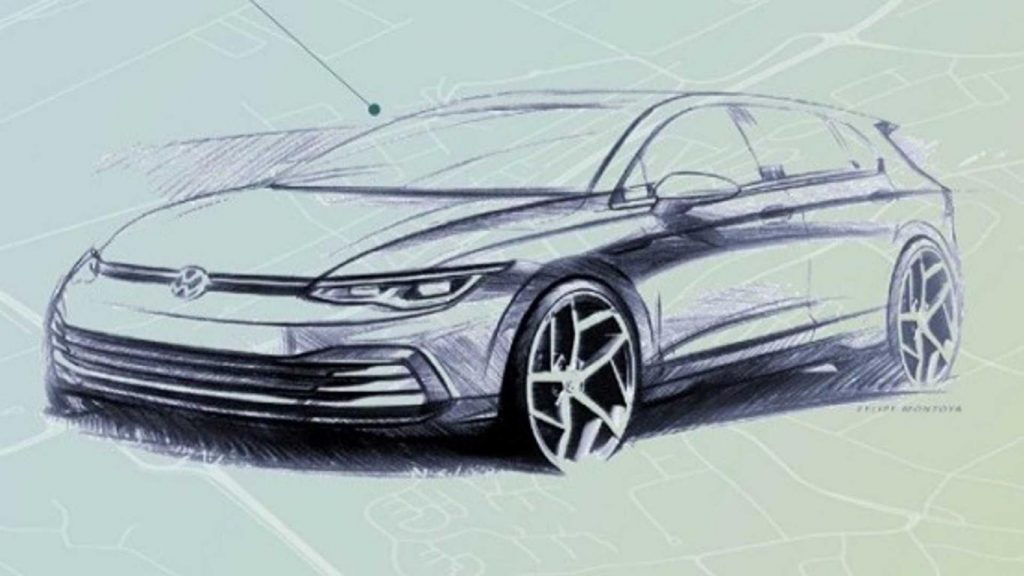Boceto nuevo Volkswagen Golf mk8