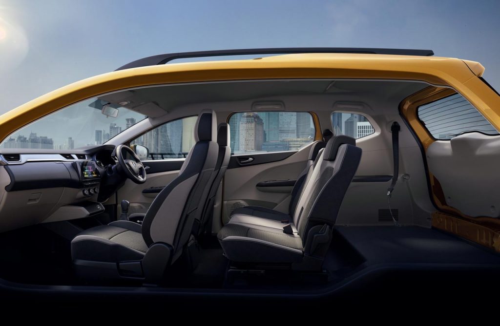 Interior Renault Triber 5 plazas