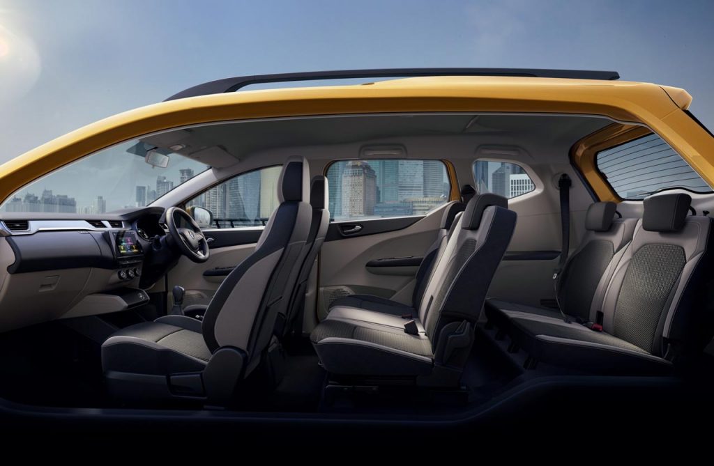 Interior Renault Triber 7 plazas