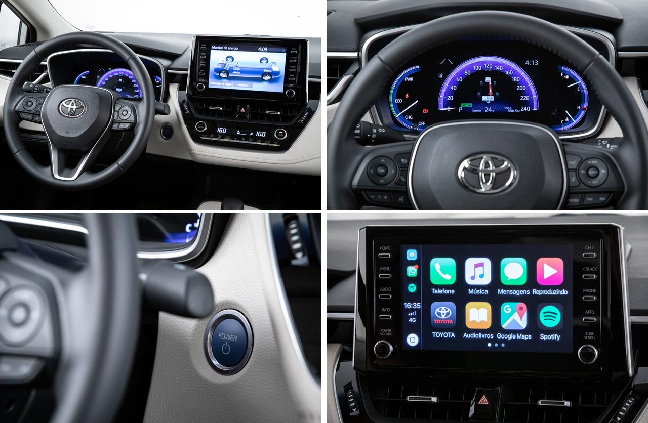 Interior Nuevo Toyota Corolla híbrido 2020