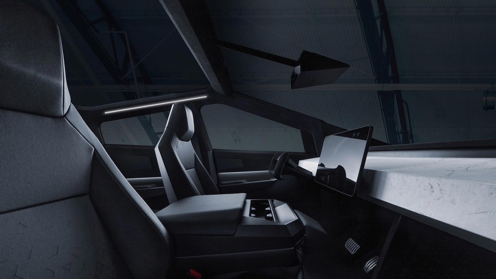 Interior Tesla Cybertruck