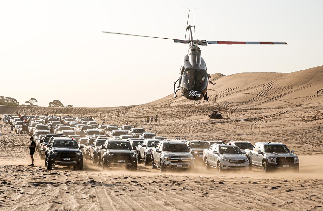 Travesía récord de Ford en Pinamar