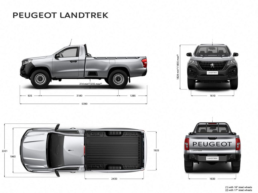 medidas Peugeot Landtrek cabina simple