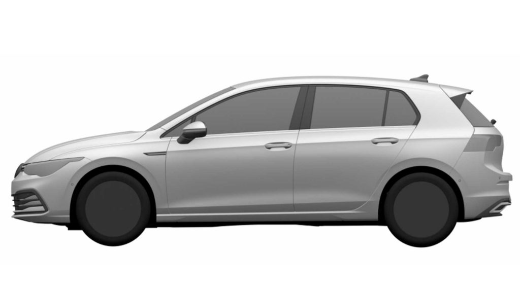 Interior Nuevo Volkswagen Golf 8 INPI Brasil