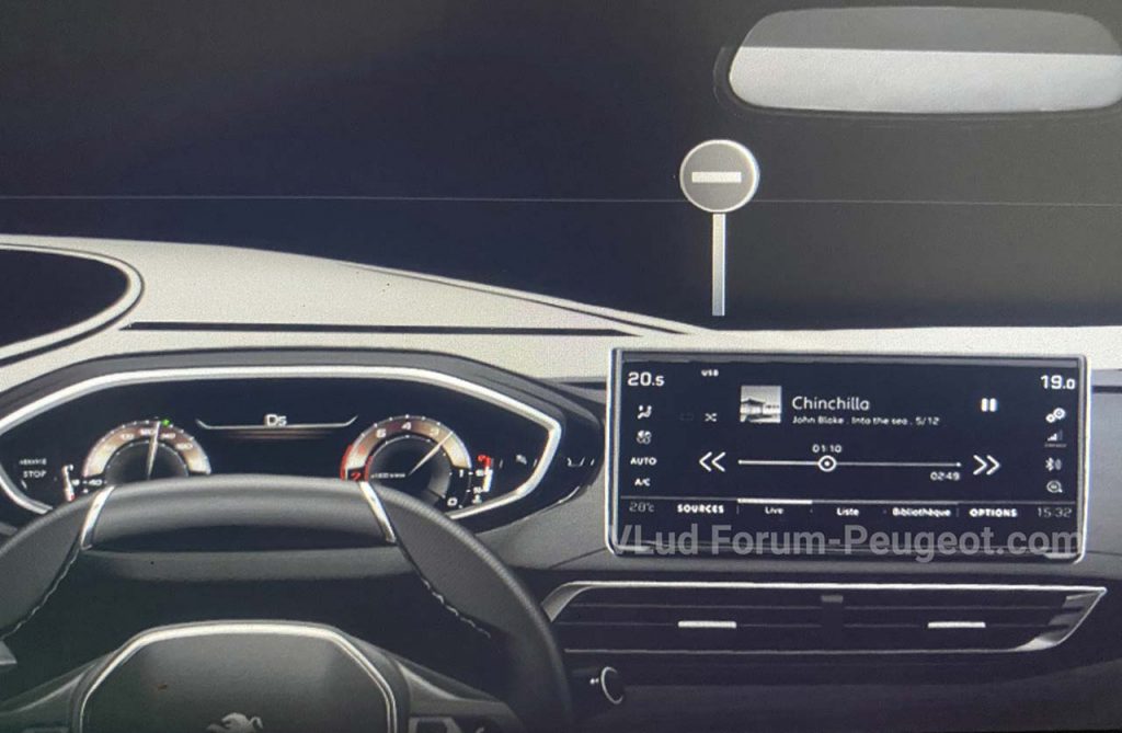 Interior Nuevo Peugeot 3008 restyling (2020)