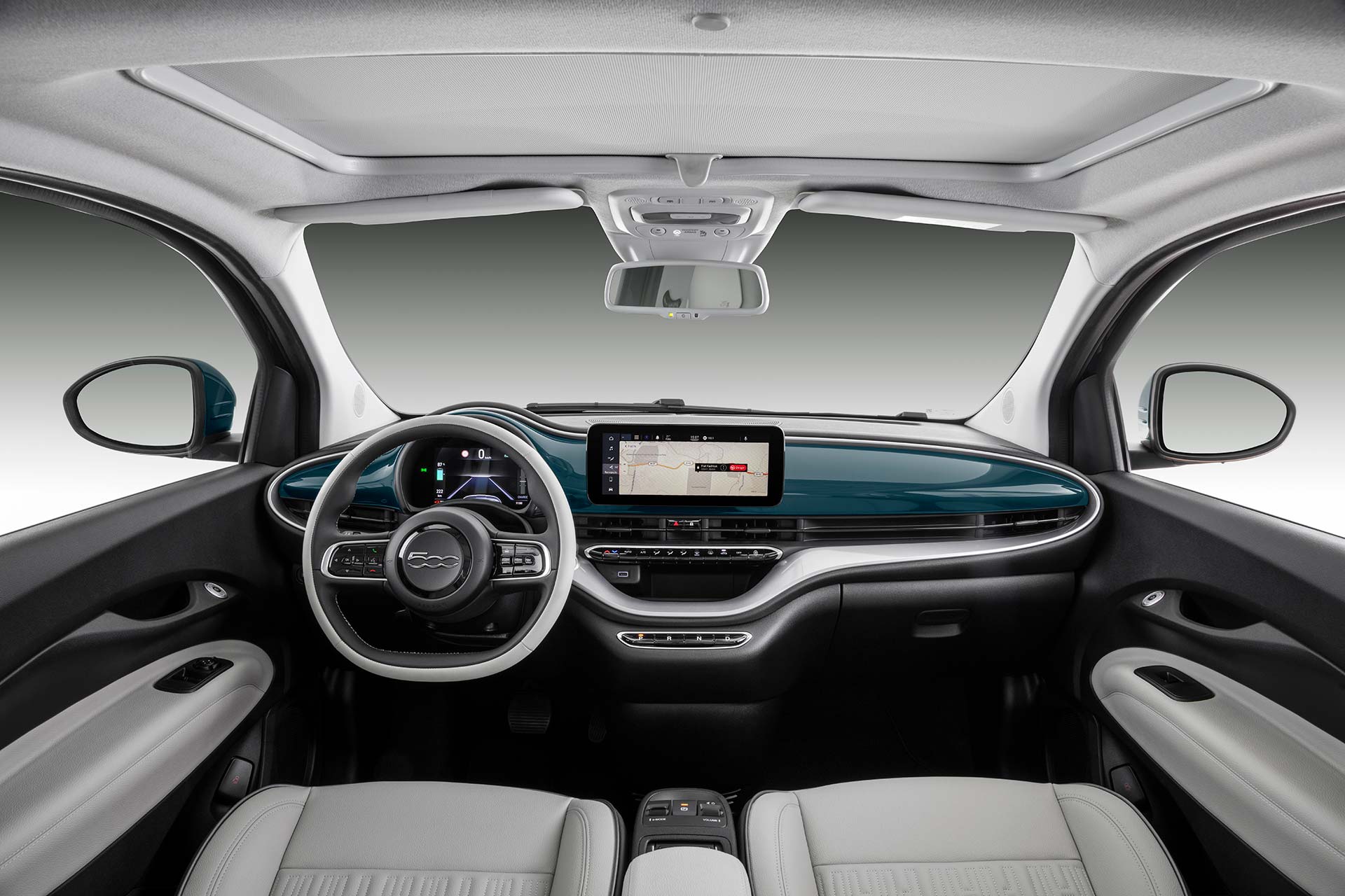 Interior Fiat 500e eléctrico
