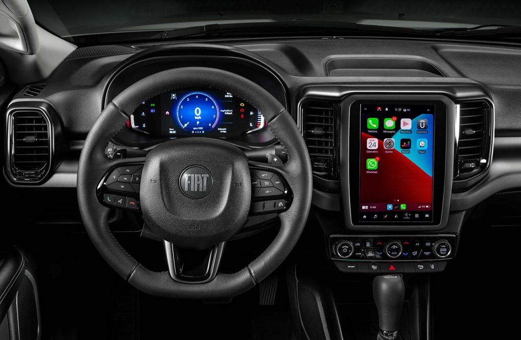 Interior nueva Fiat Toro 2022