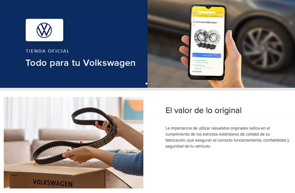Tienda Oficial de Repuestos y Accesorios Volkswagen en Mercado Libre