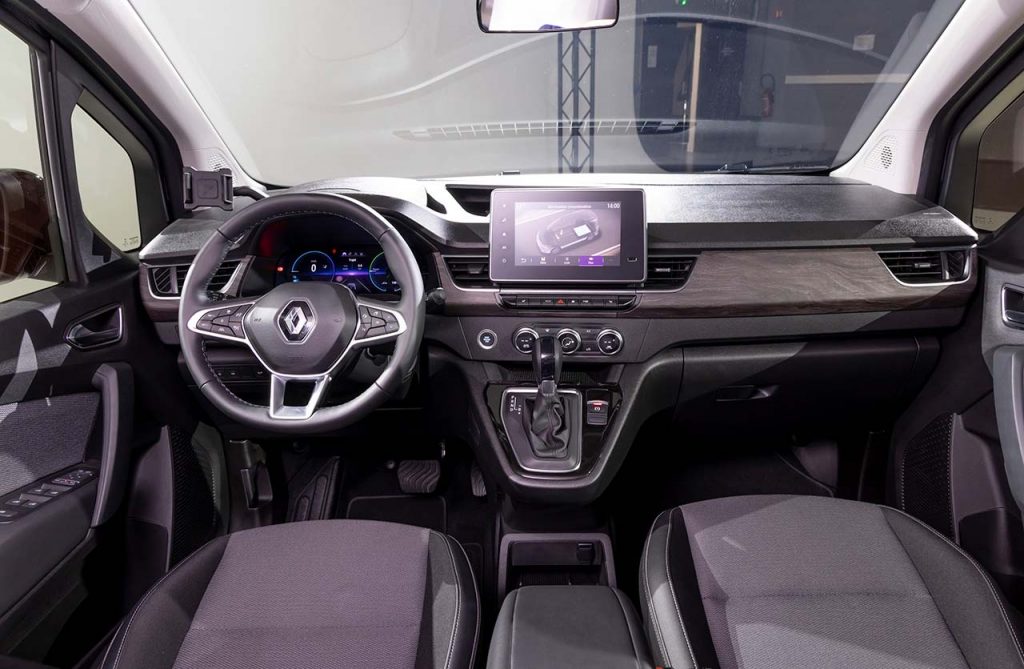 Interior Renault Kangoo eléctrica pasajeros