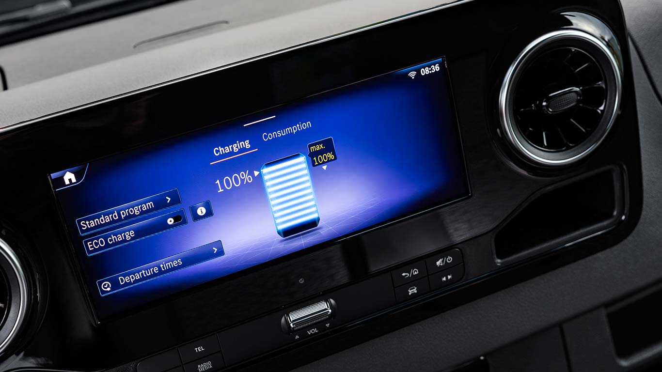 Interior Mercedes-Benz eSprinter (eléctrica)